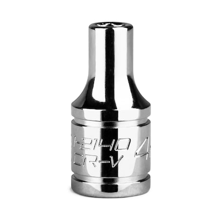 Capri Tools 1/4 in Drive 4 mm 6-Point Metric Shallow Socket 1-2140